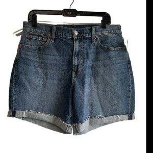 Gap Cheeky MIDI High Rise Denim Shorts Size 31